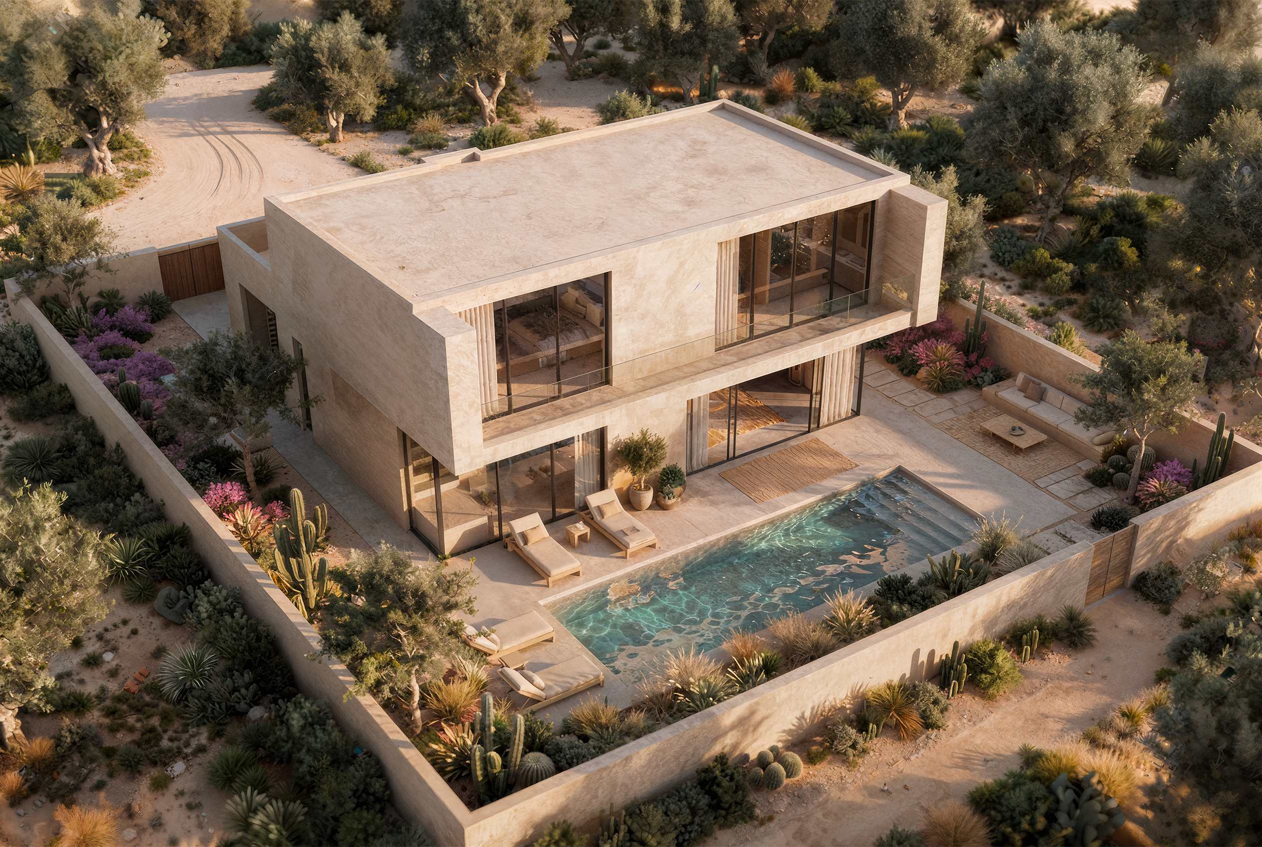 Villa 3 chambres à 4 façades — Marrakech